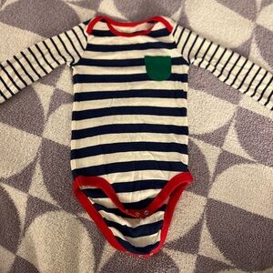 Baby Boden Striped Onesie